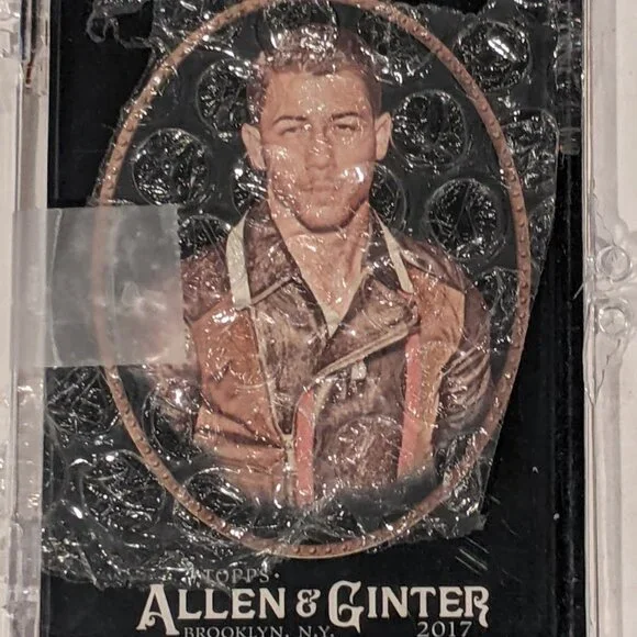 NICK JONAS Brothers 2017 Topps Allen & Ginter X Black Border Parallel #214 Cards - Picture 10 of 12